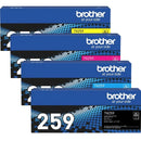 Brother TN259 Ink Toner Cartridge Black/Cyan/Magenta/Yellow Set TN-259 TN-259 Set - SuperOffice