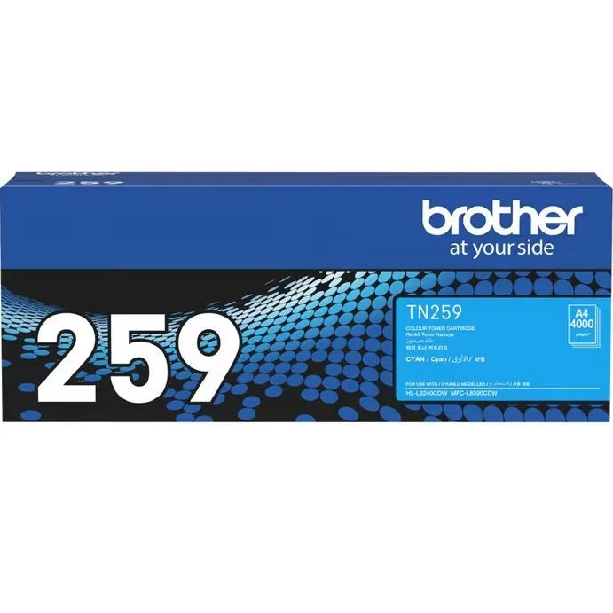 Brother TN259 Ink Toner Cartridge Black/Cyan/Magenta/Yellow Set TN-259 TN-259 Set - SuperOffice