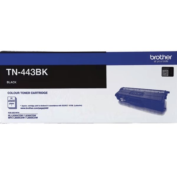 Brother TN443 Toner Ink Cartridge Genuine High Yield Black TN-443BK TN-443BK - SuperOffice