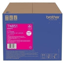 Brother TN851 Toner Ink Cartridge Magenta Original Genuine TN-851M TN-851M - SuperOffice