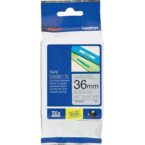 Brother Tz-M961 Labelling Tape 36Mm Black On Matte Silver TZeM961 - SuperOffice