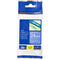 Brother Tze-555 Laminated Labelling Tape 24Mm White On Blue TZe555 - SuperOffice