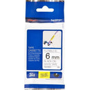Brother Tze-Fx211 Flexible Labelling Tape 6Mm Black On White TZE-FX211 - SuperOffice