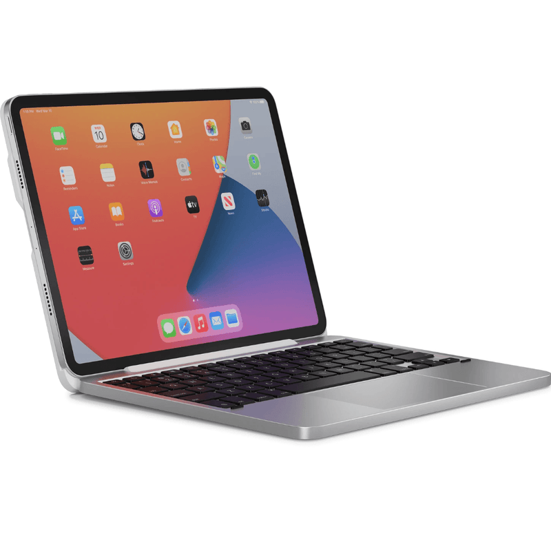 Brydge MAX+ Magnetic Keyboard Trackpad Case iPad Pro 12.9" 5th/4th/3rd Gen White Silver BRY6033 - SuperOffice