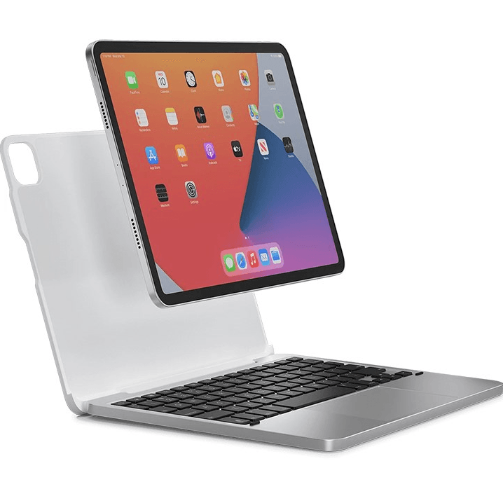 Brydge MAX+ Magnetic Keyboard Trackpad Case iPad Pro 3rd/Air 5th,4th 11" Gen White Silver BRY4033 (11") - SuperOffice