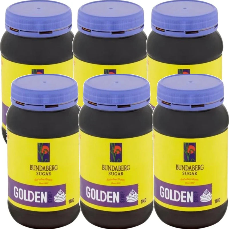Bundaberg Sugar Golden Syrup 1kg Bottle 6 Pack Carton Box Bulk 600410 (6 Pack) - SuperOffice