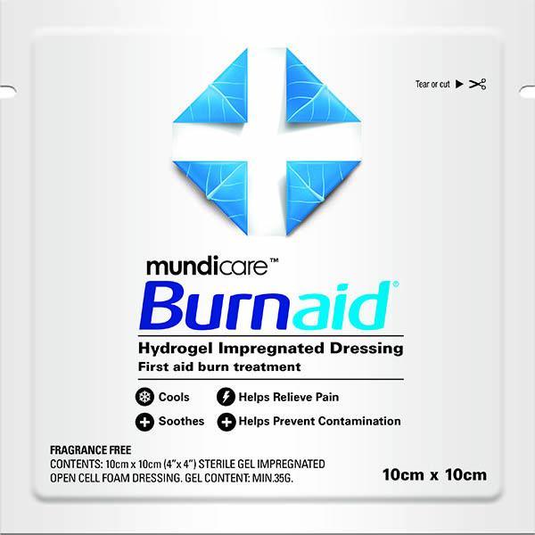 Burnaid Gel Dressing Pad 100 X 100Mm 00300 - SuperOffice