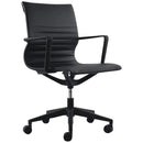 Buro Diablo Home Office Chair Black Frame With Arms PU Black 136-PU3 - SuperOffice