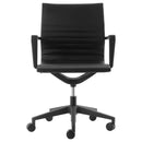 Buro Diablo Home Office Chair Black Frame With Arms PU Black 136-PU3 - SuperOffice