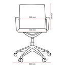 Buro Diablo Home Office Chair Black Frame With Arms PU Black 136-PU3 - SuperOffice