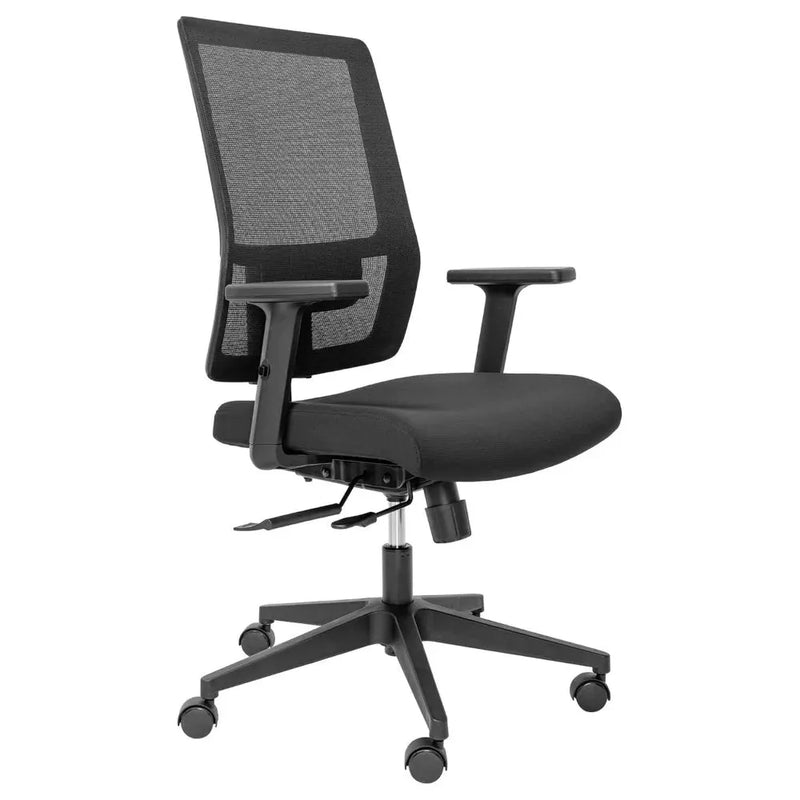 Buro Mantra Home Office Chair Mesh Back Ergonomic With Arms Black 137A-M3 - SuperOffice