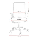 Buro Mantra Home Office Chair Mesh Back Ergonomic With Arms Black 137A-M3 - SuperOffice