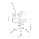 Buro Mantra Home Office Chair Mesh Back Ergonomic With Arms Black 137A-M3 - SuperOffice
