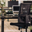 Buro Mantra Home Office Chair Mesh Back Ergonomic With Arms Black 137A-M3 - SuperOffice