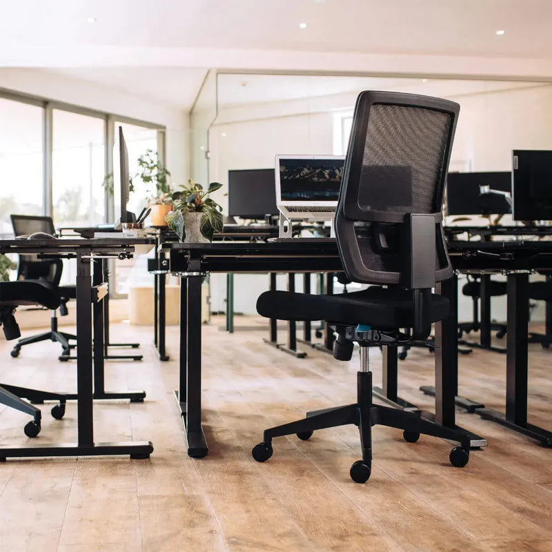 Buro Mantra Home Office Chair Mesh Back Ergonomic With Arms Black 137A-M3 - SuperOffice