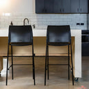 Buro Maxim 4 Leg Barstool Black Powdercoat Frame Stool 562-3-3 - SuperOffice