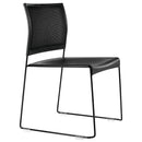 Buro Maxim Sled Base Cafe Chair Mesh Back Powdercoat Frame Black 545-3-3 - SuperOffice