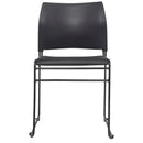 Buro Maxim Sled Base Cafe Chair Powdercoat Frame Black 520-3-3 - SuperOffice