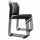 Buro Maxim Sled Base Cafe Chair Powdercoat Frame Black 520-3-3 - SuperOffice