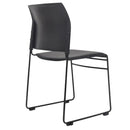 Buro Maxim Sled Base Cafe Chair Powdercoat Frame Black 520-3-3 - SuperOffice