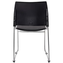 Buro Maxim Sled Base Cafe Chair Silver Powdercoat Frame Black 520-RS-3 - SuperOffice
