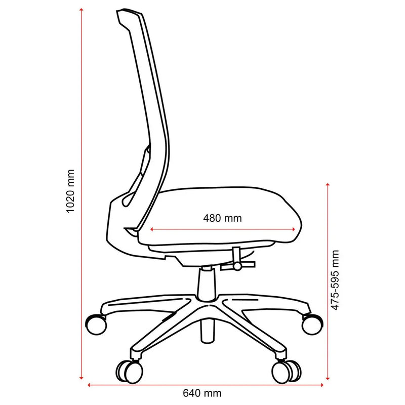 Buro Mentor Ergonomic Office Chair Mesh Back Nylon Base 132-M3 - SuperOffice