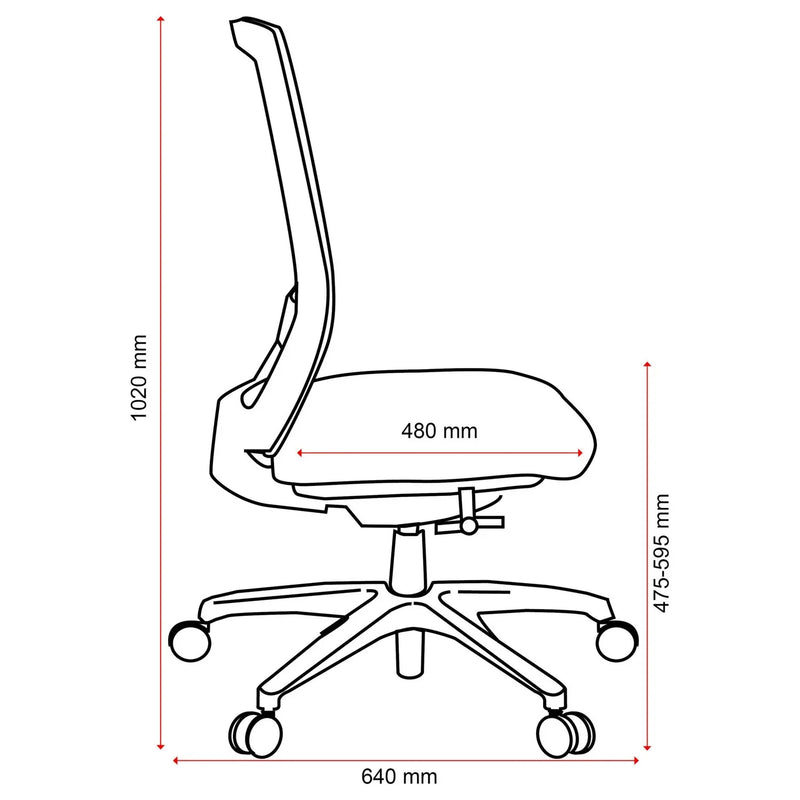 Buro Mentor Ergonomic Office Chair with Arms Mesh Back Nylon Base 132A-M3 - SuperOffice