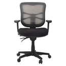 Buro Metro Ergonomic Office Chair Seat Slide Nylon Base with Arms Black 202A-N-M3-SS - SuperOffice
