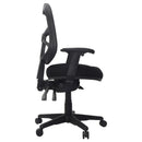 Buro Metro Ergonomic Office Chair Seat Slide Nylon Base with Arms Black 202A-N-M3-SS - SuperOffice