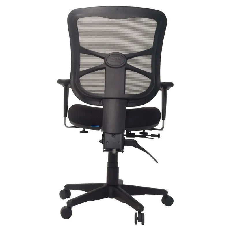 Buro Metro Ergonomic Office Chair Seat Slide Nylon Base with Arms Black 202A-N-M3-SS - SuperOffice