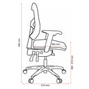 Buro Metro Ergonomic Office Chair Seat Slide Nylon Base with Arms Black 202A-N-M3-SS - SuperOffice