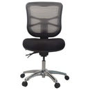 Buro Metro Ergonomic Office Chair Seat Slide Polished Aluminium Base Black 202-M3-SS - SuperOffice