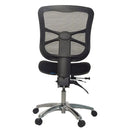 Buro Metro Ergonomic Office Chair Seat Slide Polished Aluminium Base Black 202-M3-SS - SuperOffice