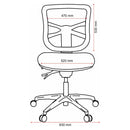 Buro Metro Ergonomic Office Chair Seat Slide Polished Aluminium Base Black 202-M3-SS - SuperOffice