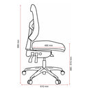 Buro Metro Ergonomic Office Chair Seat Slide Polished Aluminium Base Black 202-M3-SS - SuperOffice