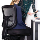 Buro Metro Ergonomic Office Chair Seat Slide Polished Aluminium Base Black 202-M3-SS - SuperOffice