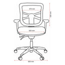 Buro Metro Ergonomic Office Chair Seat Slide Polished Aluminium Base with Arms Black 202A-M3-SS - SuperOffice