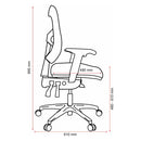 Buro Metro Ergonomic Office Chair Seat Slide Polished Aluminium Base with Arms Black 202A-M3-SS - SuperOffice