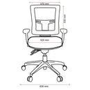 Buro Metro II Ergonomic Chair Mesh Seat Slide Nylon Base with Arms Black 222A-N-153-SS - SuperOffice