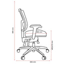 Buro Metro II Ergonomic Chair Mesh Seat Slide Nylon Base with Arms Black 222A-N-153-SS - SuperOffice