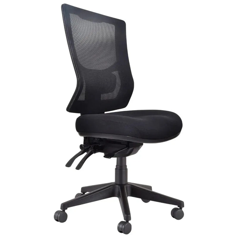 Buro Metro II Ergonomic Office Chair High Back Mesh Seat Slide Nylon Base Black 224-N-153-SS - SuperOffice