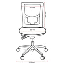 Buro Metro II Ergonomic Office Chair High Back Mesh Seat Slide Nylon Base with Arms Black 224A-N-153-SS - SuperOffice