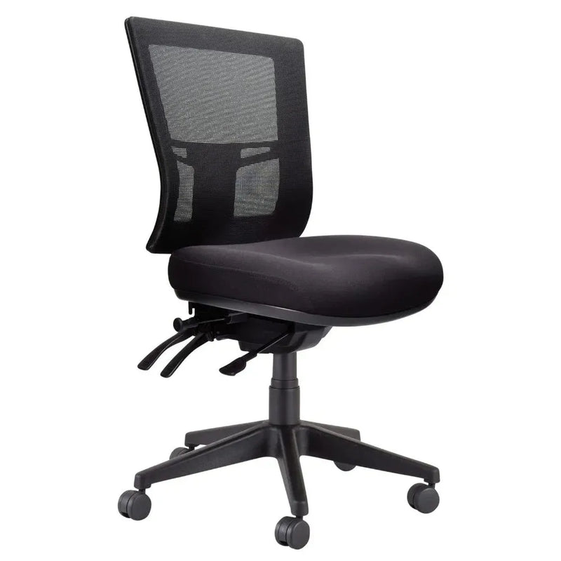 Buro Metro II Ergonomic Office Chair Mesh Seat Slide Nylon Base Black 222-N-153-SS - SuperOffice