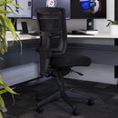 Buro Metro II Ergonomic Office Chair Mesh Seat Slide Nylon Base Black 222-N-153-SS - SuperOffice