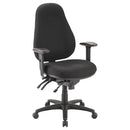 Buro Persona Office Chair Ergonomic Fabric with Arms Black 128-63 - SuperOffice