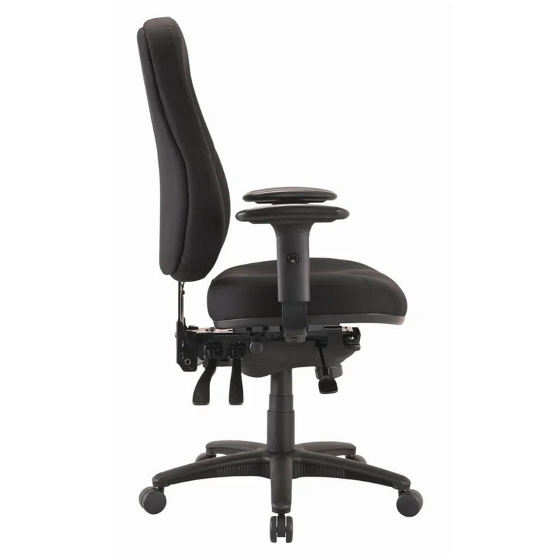 Buro Persona Office Chair Ergonomic Fabric with Arms Black 128-63 - SuperOffice