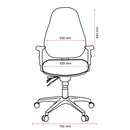 Buro Persona Office Chair Ergonomic Fabric with Arms Black 128-63 - SuperOffice