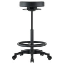 Buro Polo Drafting Stool Adjustable Vinyl with Foot Ring Black 142-PU3-AT - SuperOffice