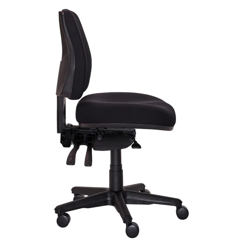 Buro Roma 3 Office Chair Lever Mid Back With Seat Slide Black 719-63-SS - SuperOffice