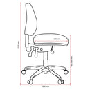 Buro Roma 3 Office Chair Lever Mid Back With Seat Slide Black 719-63-SS - SuperOffice